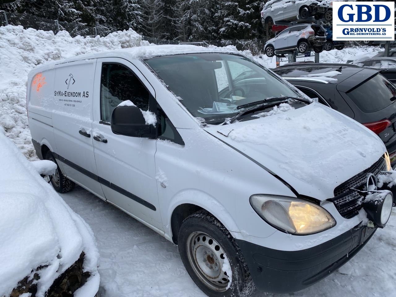 Mercedes Vito/Viano, 2004-2010 (W639, Fase 1) parts car, Engine code: OM646.980, Gearbox code: 