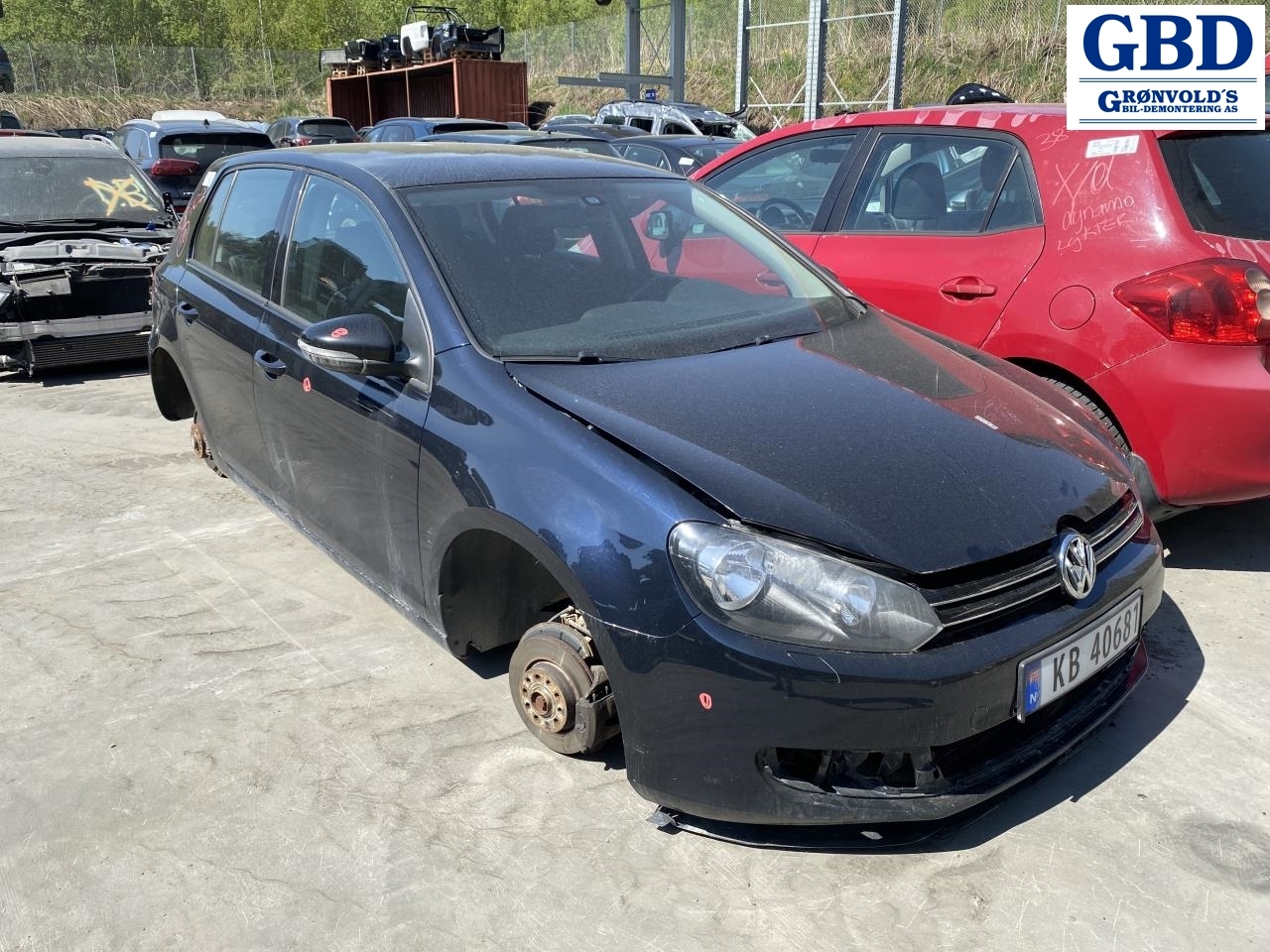 VW Golf VI, 2008-2012 parts car, Engine code: CAYC, Gearbox code: LUB