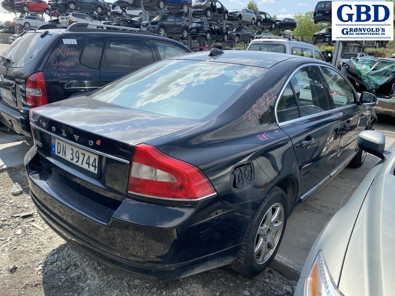 Volvo S80, 2006-2013 (Type II, Fase 1) parts car, Engine code: D4164T, Gearbox code: 1283123