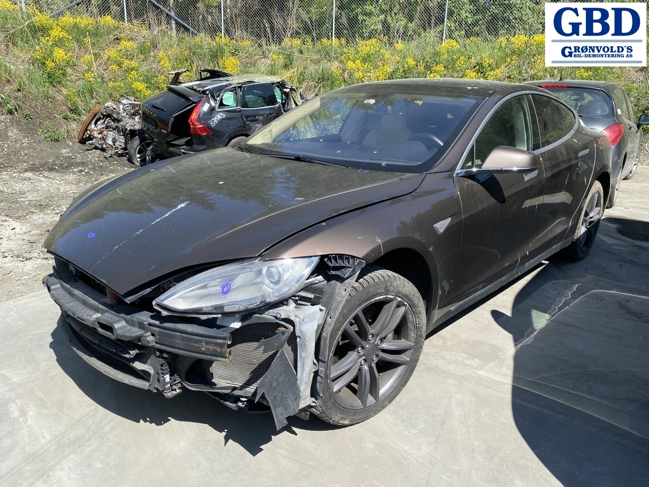 Tesla Model S, 2013-2016 (Fase 1) parts car, Engine code: L1S, Gearbox code: 