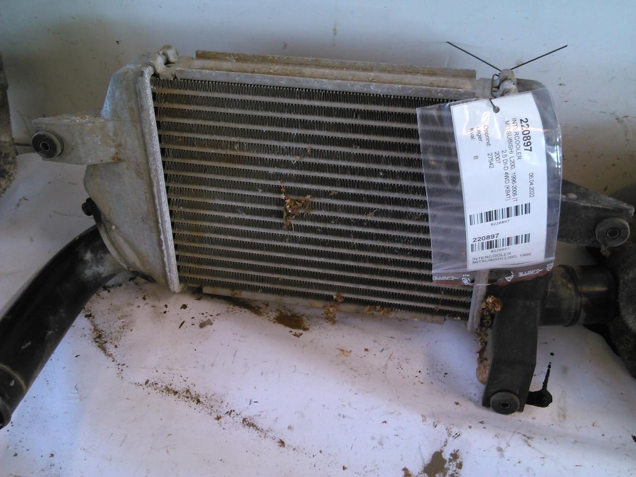 Intercooler til Mitsubishi L200, 20062015 (Type IV)