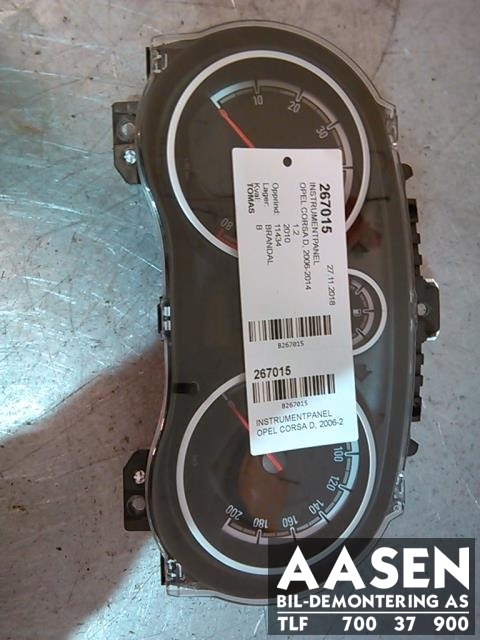 INSTRUMENTPANEL til OPEL CORSA D, 2006 2014 Instrument cluster Opel Corsa D 2006 2014 P0013264267